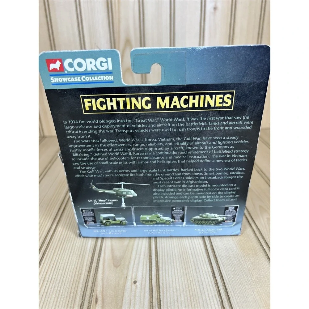 2002 Corgi Fighting Machines WW2 Willys‎ 1/4 ton Jeep 4X4 Utility NIB NEW